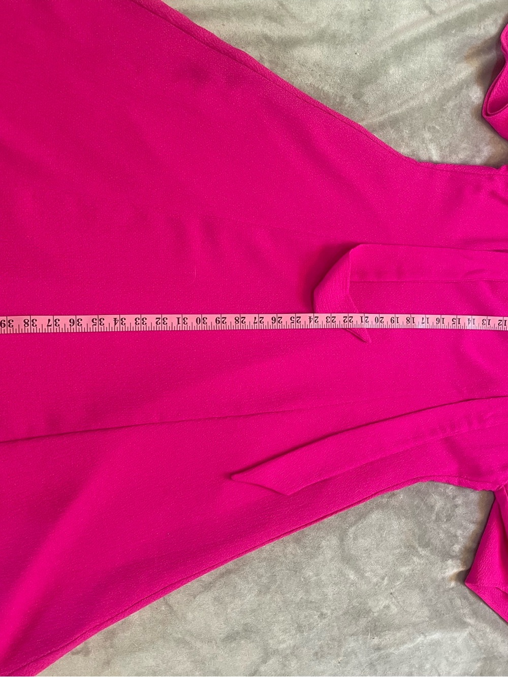 Black Halo ✨ Coralia A-line Dress| Prominent Tie-neck Detail| Vibrant Pink - Picture 11 of 14